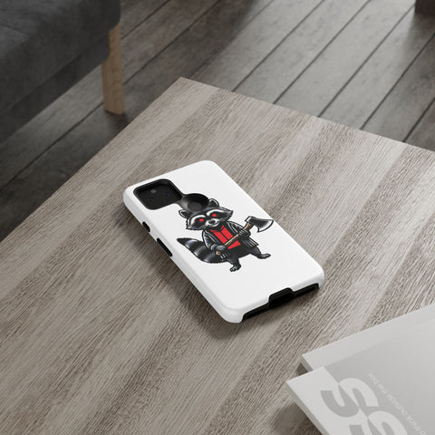 Axe Raccoon - Dual-Layered Phone Case