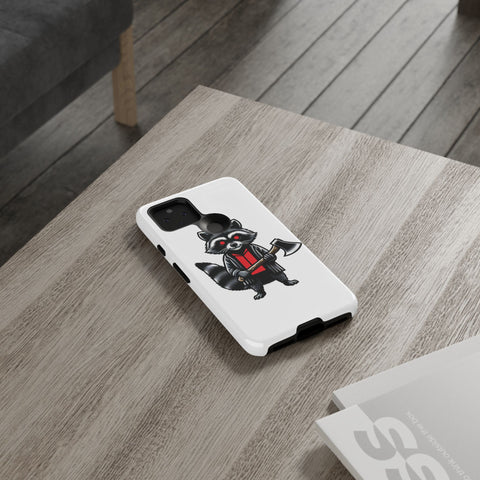 Axe Raccoon - Dual-Layered Phone Case