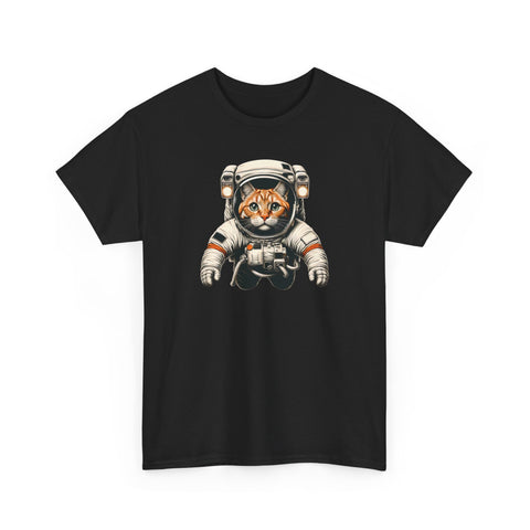 Space Cat - Heavy Cotton T-Shirt