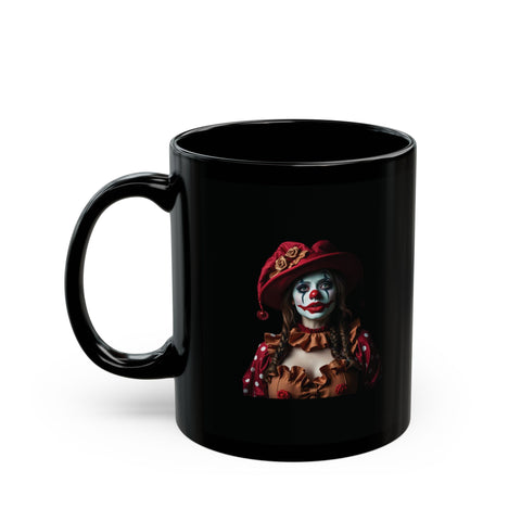 Clown Girl- Black Coffee Mug (11oz, 15oz)