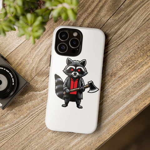 Axe Raccoon - Dual-Layered Phone Case