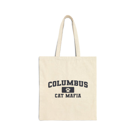 Columbus Cat Mafia - Cotton Canvas Tote Bag