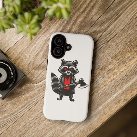 Axe Raccoon - Dual-Layered Phone Case