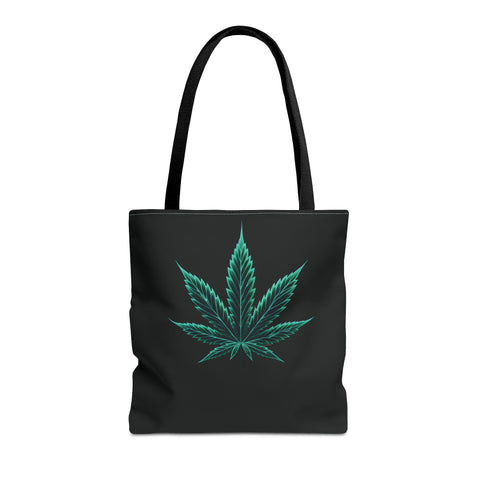 Neon Marijuana Leaf - AOP Tote Bag