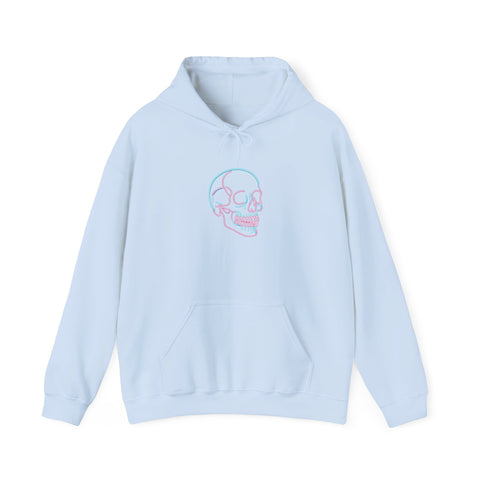 Neon Skull Pink Mint - Heavy Blend™ Hooded Sweatshirt