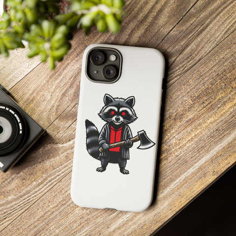 Axe Raccoon - Dual-Layered Phone Case