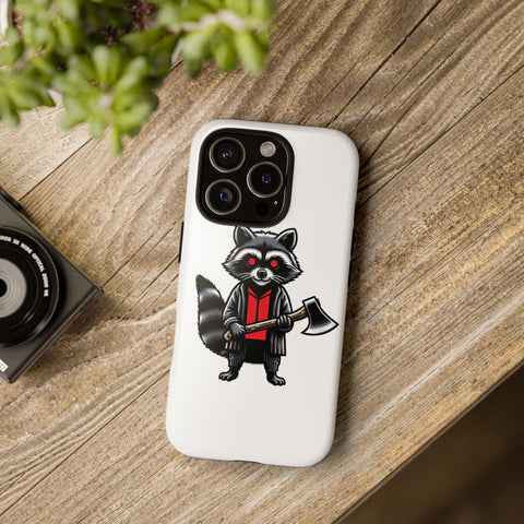 Axe Raccoon - Dual-Layered Phone Case