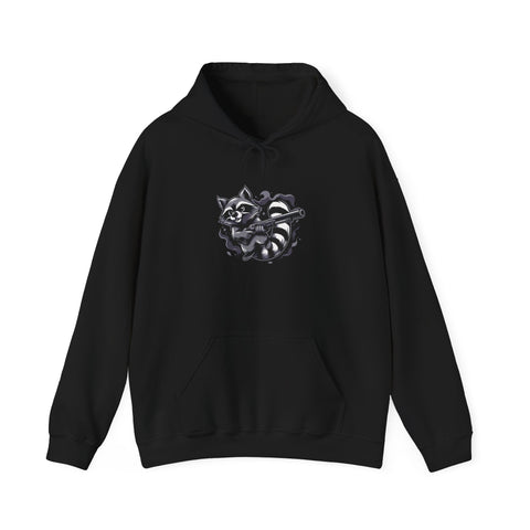 Shotgun Raccoon - Heavy Blend™ Hooded Sweatshirt