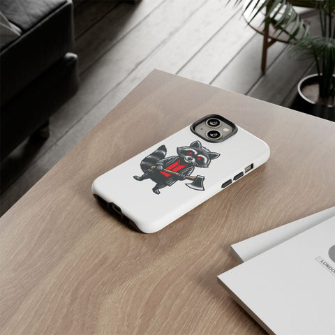 Axe Raccoon - Dual-Layered Phone Case