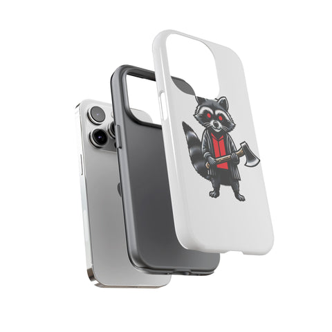 Axe Raccoon - Dual-Layered Phone Case