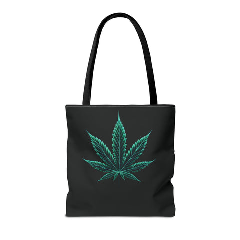 Neon Marijuana Leaf - AOP Tote Bag