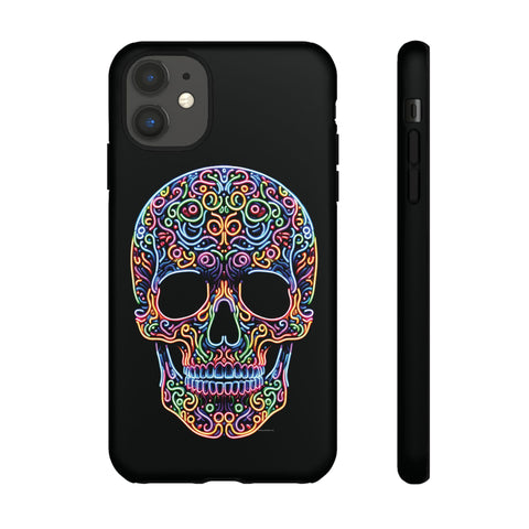 Neon Skull LSD - Dual-Layered Phone Case