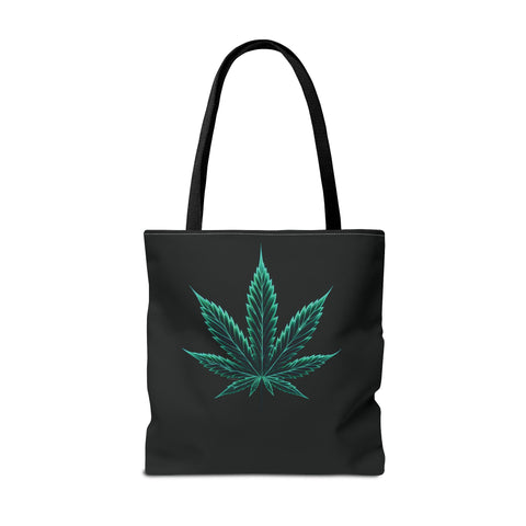 Neon Marijuana Leaf - AOP Tote Bag