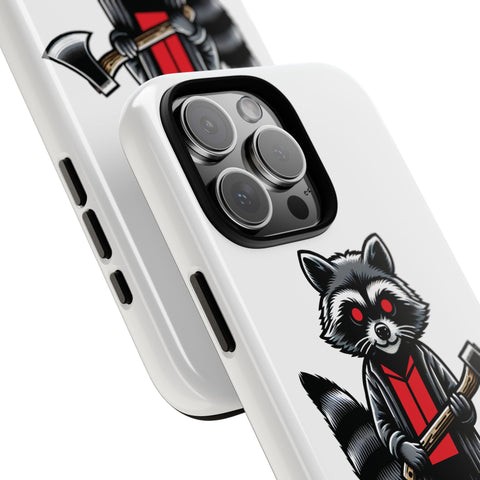 Axe Raccoon - Dual-Layered Phone Case