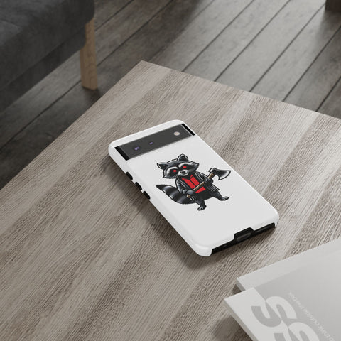 Axe Raccoon - Dual-Layered Phone Case