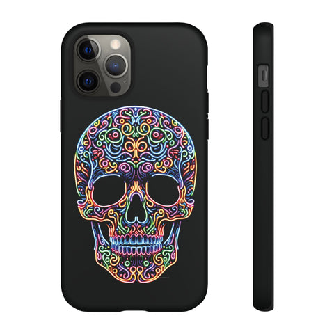 Neon Skull LSD - Dual-Layered Phone Case