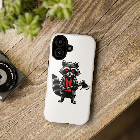 Axe Raccoon - Dual-Layered Phone Case