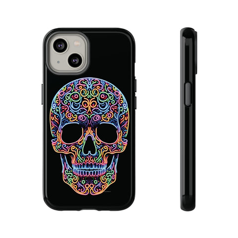 Neon Skull LSD - Dual-Layered Phone Case