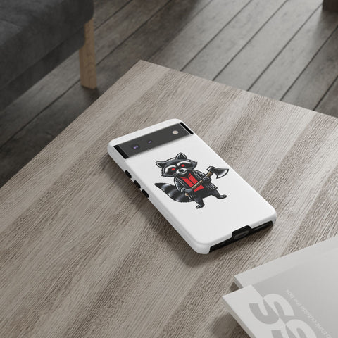 Axe Raccoon - Dual-Layered Phone Case