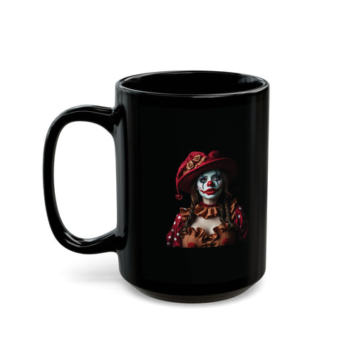 Clown Girl- Black Coffee Mug (11oz, 15oz)