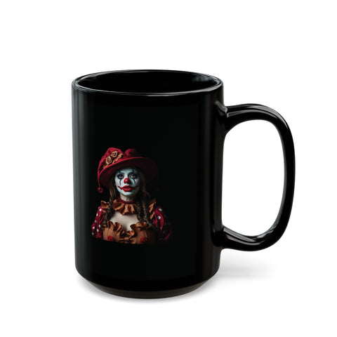 Clown Girl- Black Coffee Mug (11oz, 15oz)