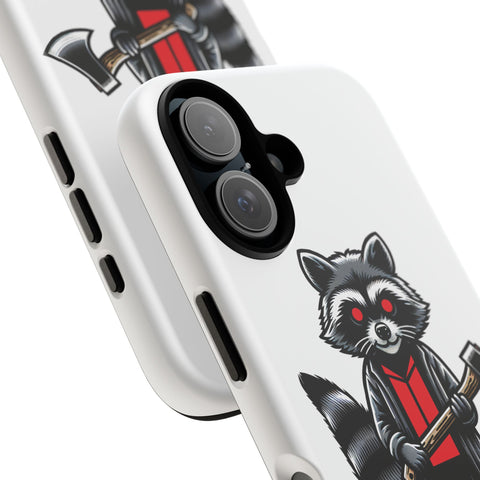 Axe Raccoon - Dual-Layered Phone Case