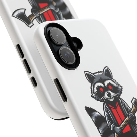 Axe Raccoon - Dual-Layered Phone Case