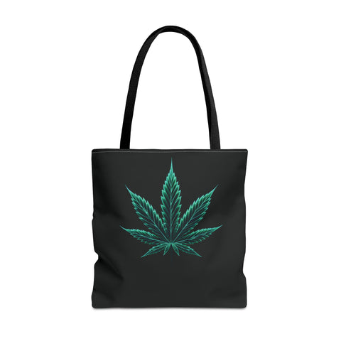 Neon Marijuana Leaf - AOP Tote Bag