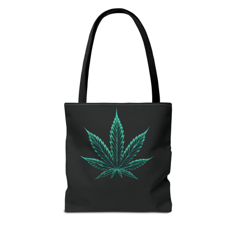 Neon Marijuana Leaf - AOP Tote Bag