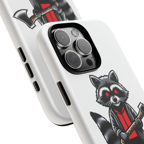 Axe Raccoon - Dual-Layered Phone Case