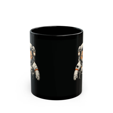 Space Cat - Black Coffee Mug (11oz, 15oz)