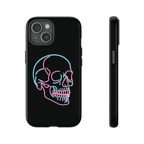 Neon Skull Pink Mint - Dual-Layered Phone Case