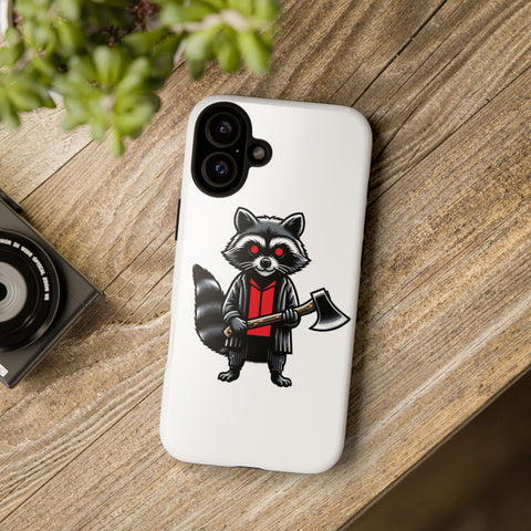 Axe Raccoon - Dual-Layered Phone Case