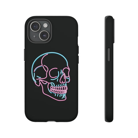 Neon Skull Pink Mint - Dual-Layered Phone Case