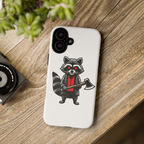 Axe Raccoon - Dual-Layered Phone Case